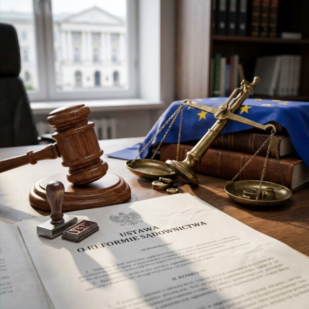 praezise veto mehrheit und nawrockis hintergrund das blockieren der justizreform
